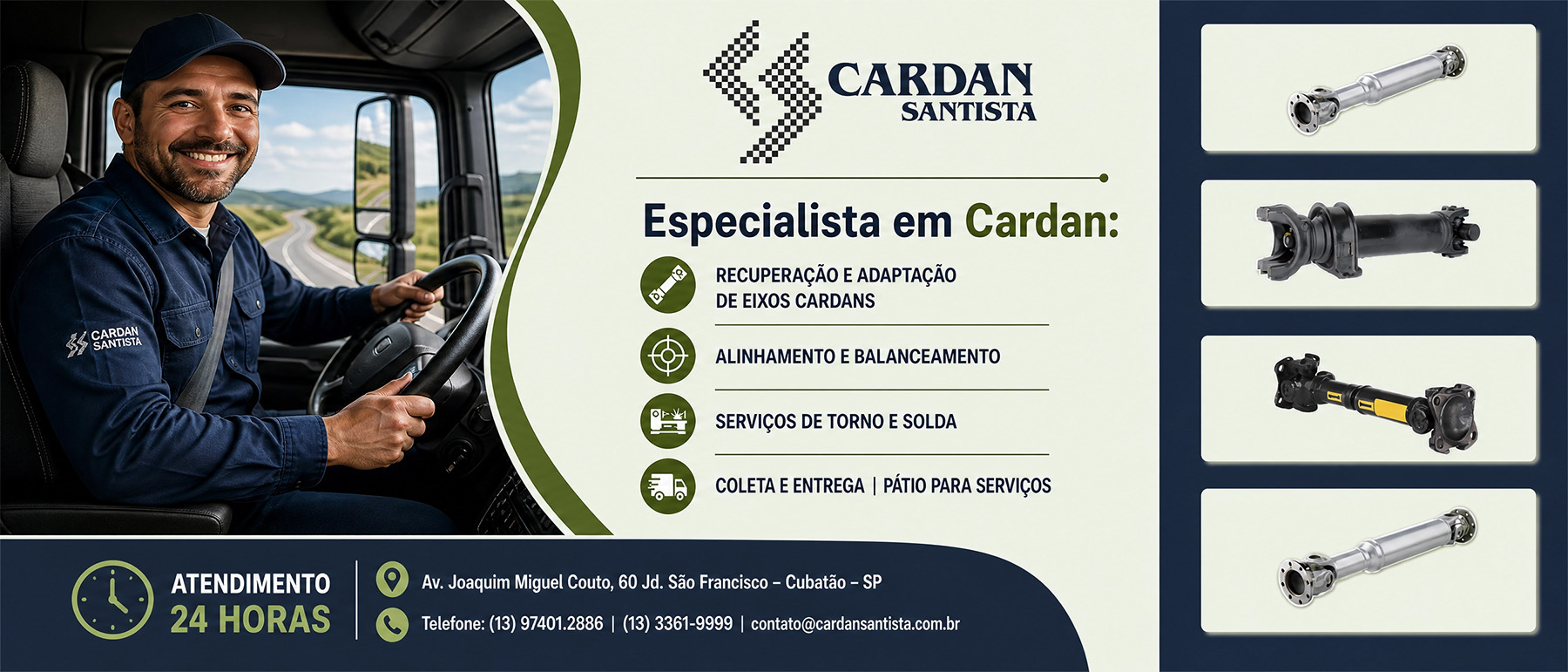 Cardan Santista - Manutenção de Eixo Cardan em Cubatão